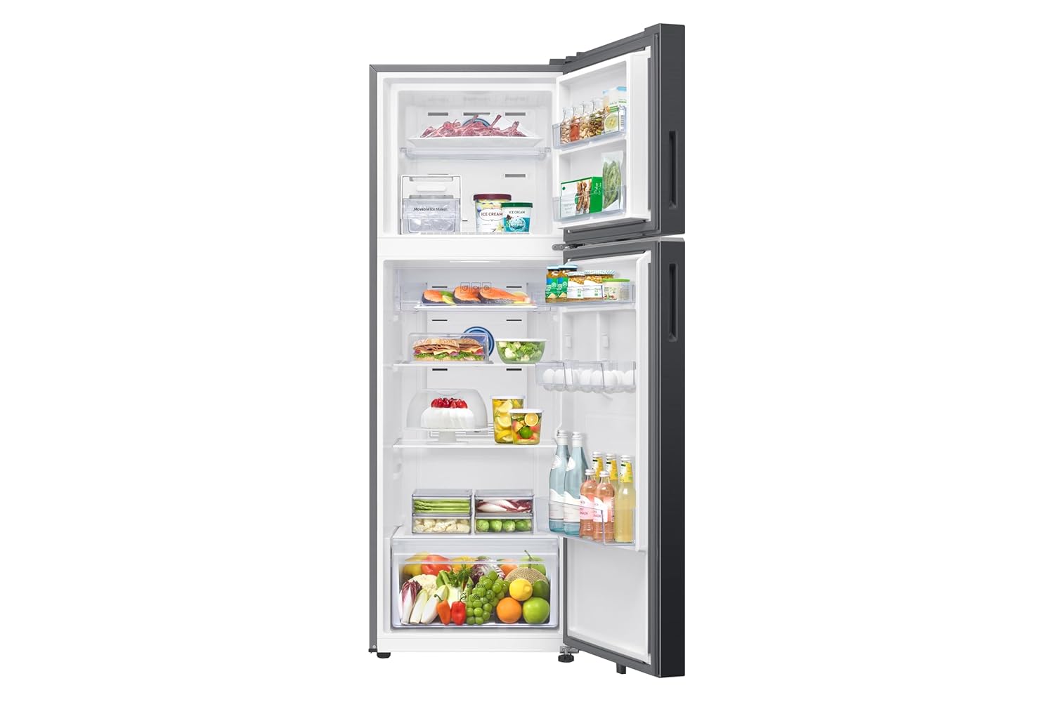 Samsung RT38HG5A42BXHL 350 L, 2 Star, Convertible 5-in-1, Digital Inverter, Frost Free Double Door, WiFi Bespoke AI Refrigerator ( Luxe Black, 2026 Model) Mahajan Electronics Online