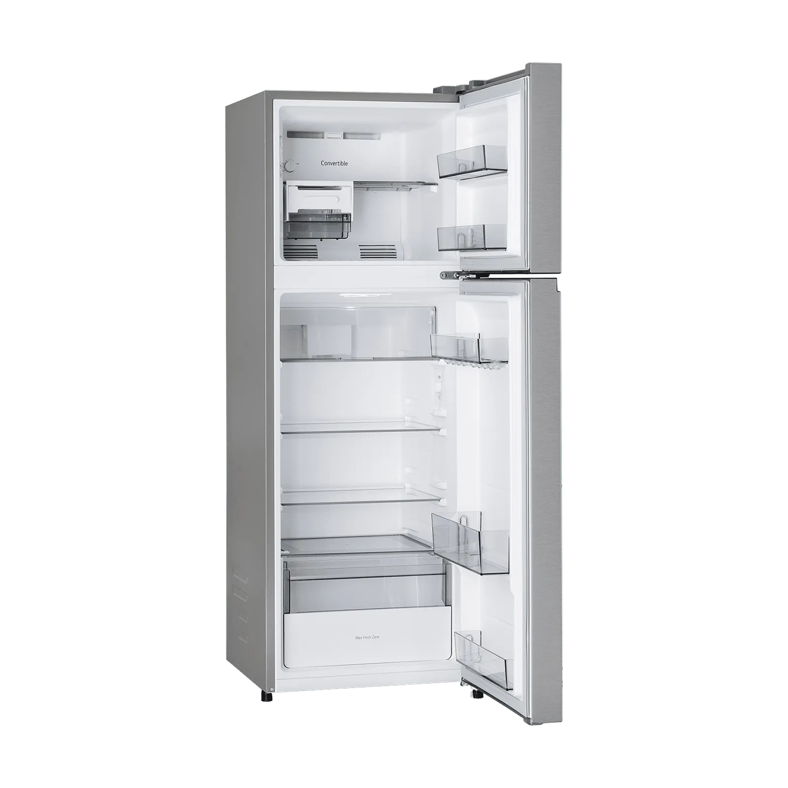 LG GLT2526XWPZ 251 Litres 2 Star Frost Free Double Door Convertible Refrigerator with Express Freeze ( Shiny Steel) (2026 Model)