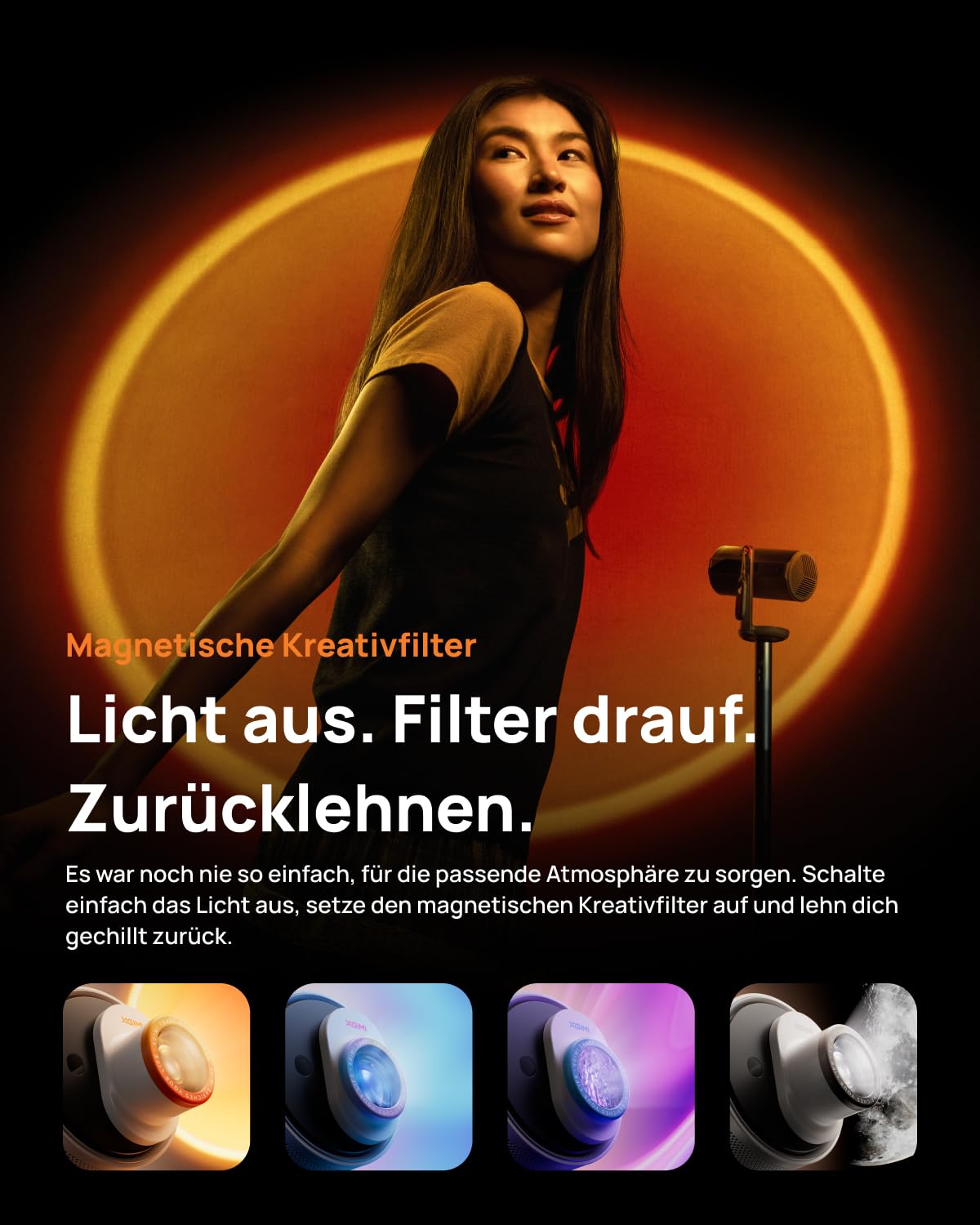 XGIMI MoGo 4 Laser Outdoor Projector Set | 550 ISO Lumens | Google TV &amp; Netflix | 1080p | 5-Hour PowerBase | Mahajan Electronics Delhi NCR