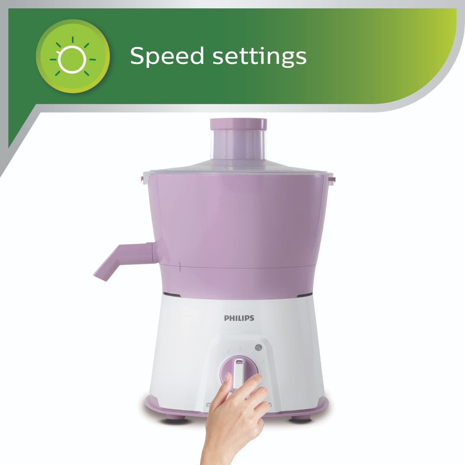 Philips HL7581 600W Juicer Mixer Grinder with 3 Jars, XL Feeding Tube & Turbo Power Motor – Pink (Avenger 600 Series)
