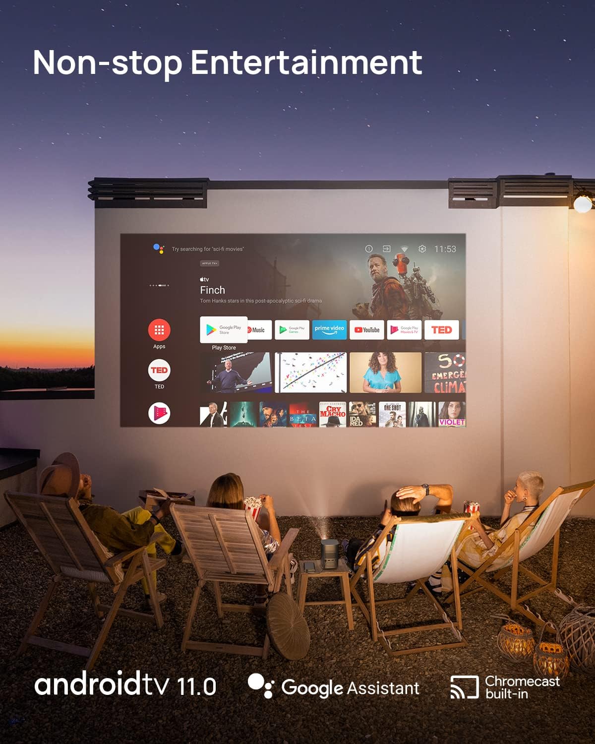 XGIMI MoGo 2 Pro 1080P Full HD Portable Projector, Mini Projector with WiFi and Bluetooth, Android TV 11.0, 400 ISO Lumens, 2X8W Speakers, Supports 4K, Auto Focus, Object Avoidance & Screen Adaption Mahajan Electronics Online