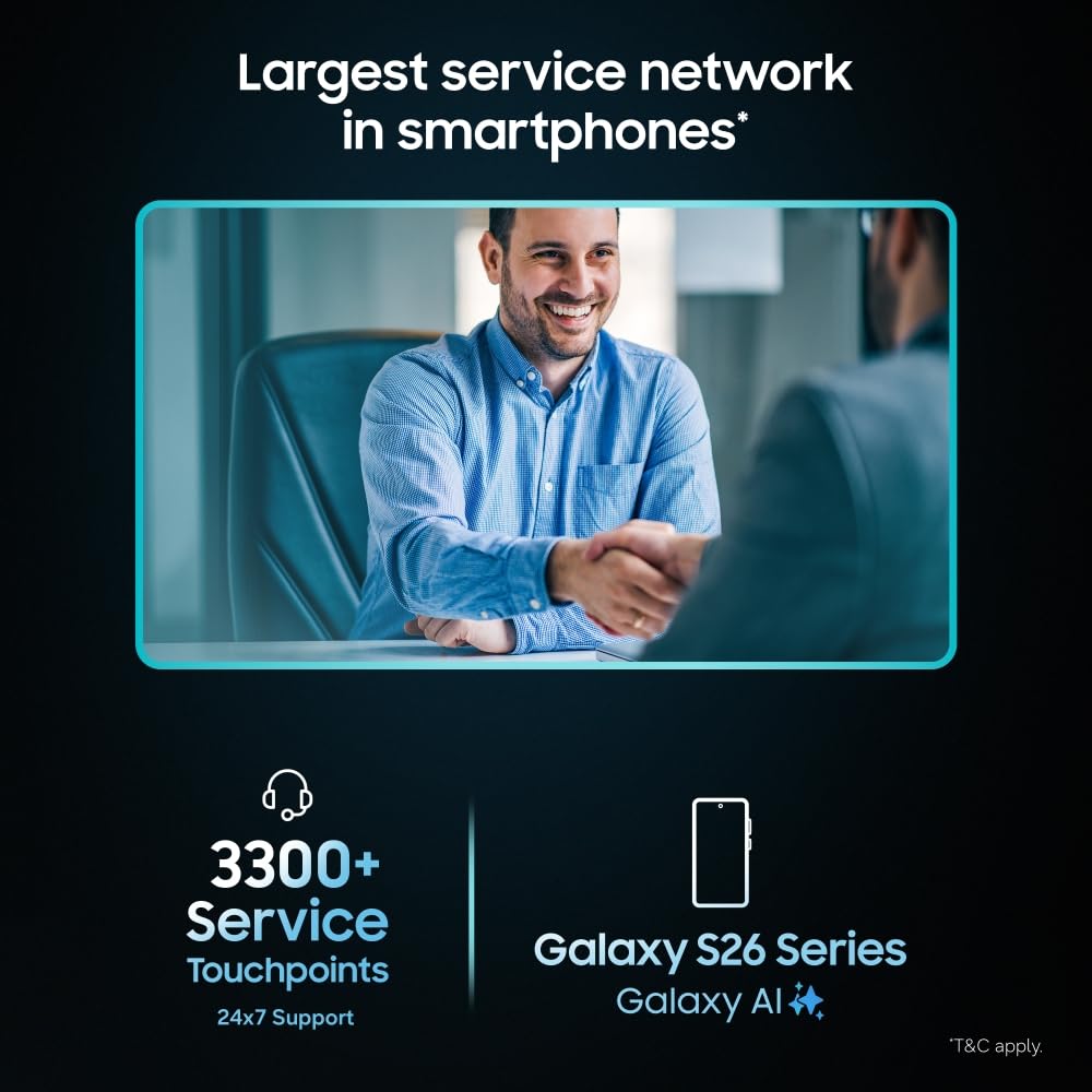 Samsung Galaxy S26 Plus 5G (Cobalt Violet, 12GB RAM, 256GB Storage), AI Phone, Photo Assist, Creative Studio, 50MP Camera, 4900mAh Battery and Super Fast Wireless Charging Samsung