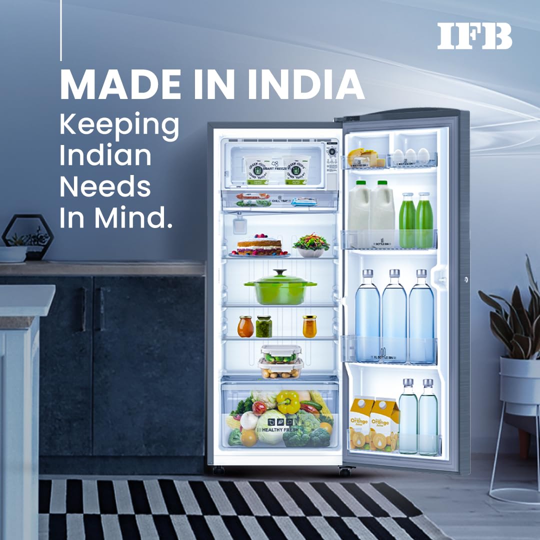 IFB IFBDC-2235IAG 197L 5 Star Direct Cool Advanced Inverter Single Door Refrigerator (White Humidity Controller, Extraordinary Space) Mahajan Electronics Online