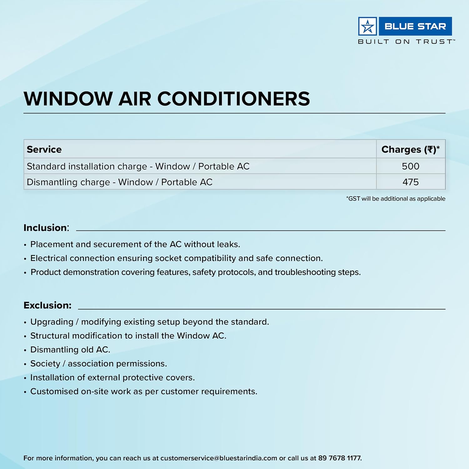 Blue Star WFE318P 1.5 Ton 3 Star Fixed Speed Window AC (Copper, Turbo Cool, Fan Modes-Auto/High/Medium/Low, Hydrophilic Blue Fins, Dust Filters, Self-Diagnosis, White)