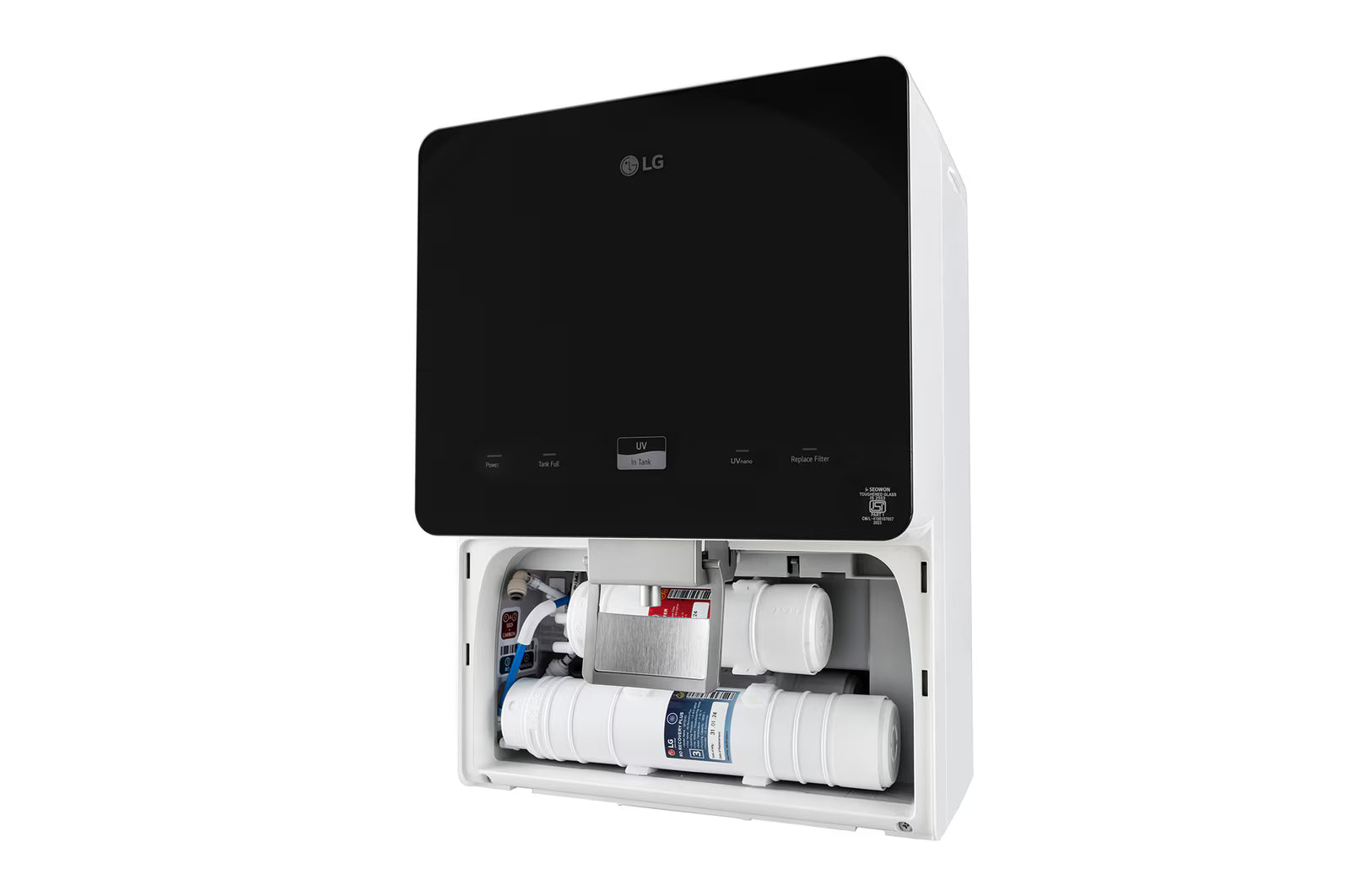 LG WW176GTBW 8L RO+UV+MB Water Purifier with Stainless Steel Tank, Premium Glass Finish Mahajan Electronics Online