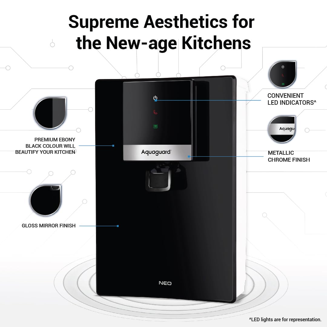 Eureka Forbes Aquaguard Neo Uv+Uf+Mc Water Purifier|Mineral Charge Technology|6.2L Storage|Suitable For Municipal Water,Not Suitable For Borewell/ Tanker Water|Free Installation|2 Free Services Mahajan Electronics Online