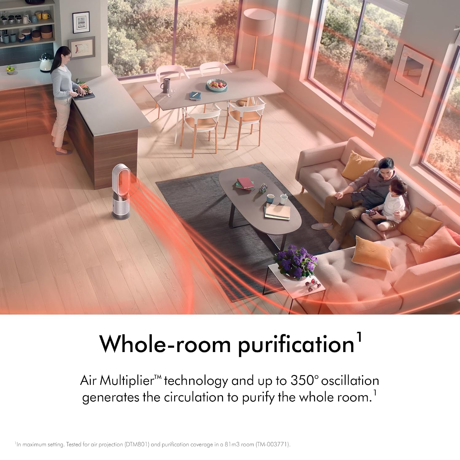 Dyson Air Purifier Hot+Cool HP11 | 3 in 1- Heater, fan & purifier | Removes 99.95% of allergens & pollutants PM 0.1 | Control via remote, App, voice assistants | 2 Year Warranty Dyson
