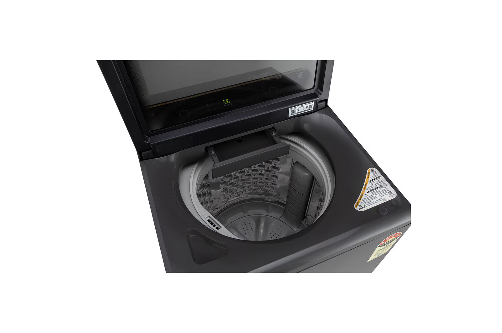 LG T80KMMB3Z 8Kg Top Load Washing Machine, Hard Water Wash, Middle Black, 5 Star Mahajan Electronics Online