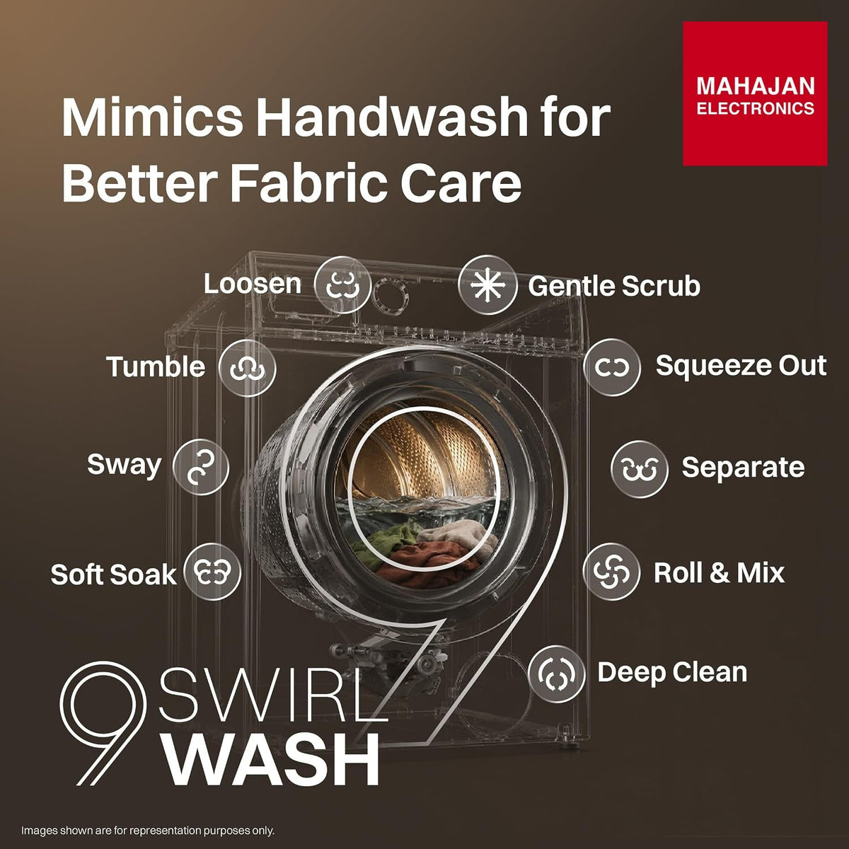 IFB WDR Executive ZMN CMS 9/6/3 kg Fully Automatic Washer Dryer Refresher with Steam Refresh, AI Powered, 100% Dry Clothes, 9 Swirl Wash Mimic Handwashing, WiFi & Eco – Mahajan Electronics Online.