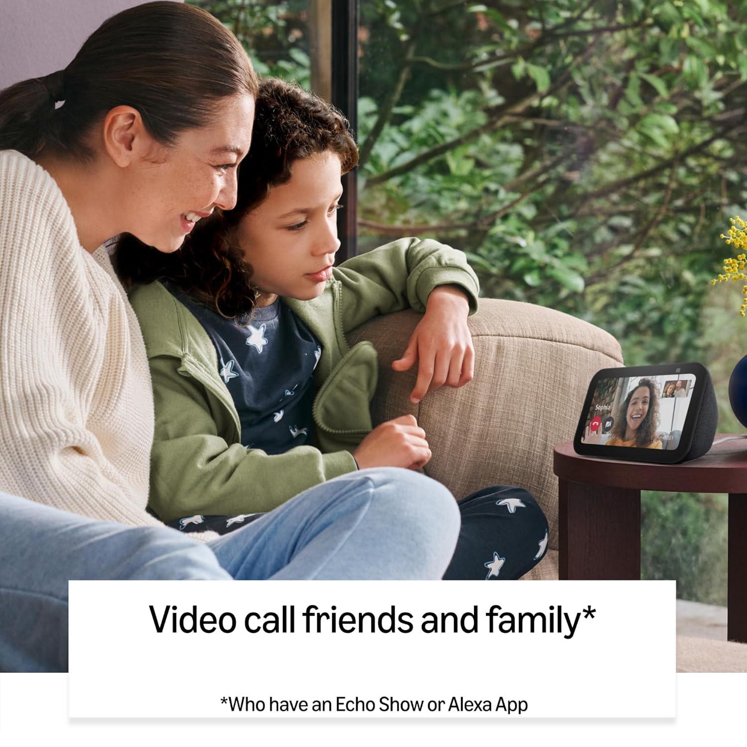 Amazon Echo Show 5 (latest model) | Smart display with Alexa, 2x bass speaker, clearer sound, camera for home monitoring, bluetooth | Charcoal Mahajan Electronics Online