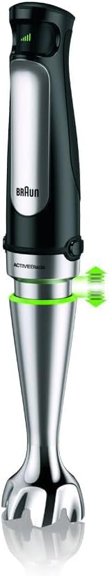 Braun MQ7075X MultiQuick 7 Hand Blender 1000W with Beaker, 1.5L Food Processor, Whisk, ActiveBlade, Easy SmartSpeed, PowerBell Plus, SplashControl for Dough Making, Chopping, Masala Grinding, Smoothie Mahajan Electronics Online