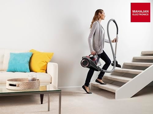 Hoover Power 6 Canister Vacuum Cleaner 2200W Graphite/Red – Mahajan Electronics Online.
