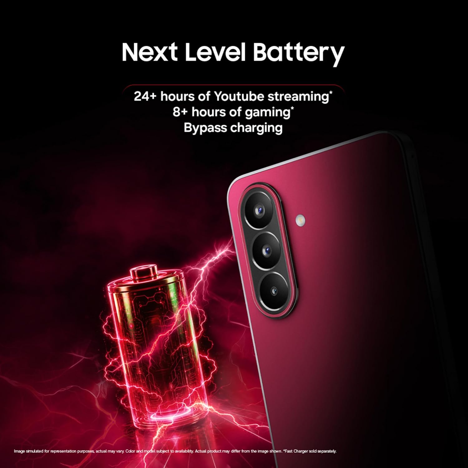 Samsung Galaxy M47 5G (Blaze Blue, 8GB RAM, 128GB Storage)| Powerful Snapdragon Processor| Fast LPDDR5x RAM,UFS 3.1 Storage| Gorilla Glass Victus+| IP64| Super AMOLED Display| 50MP OIS|AI| Gemini Live Samsung