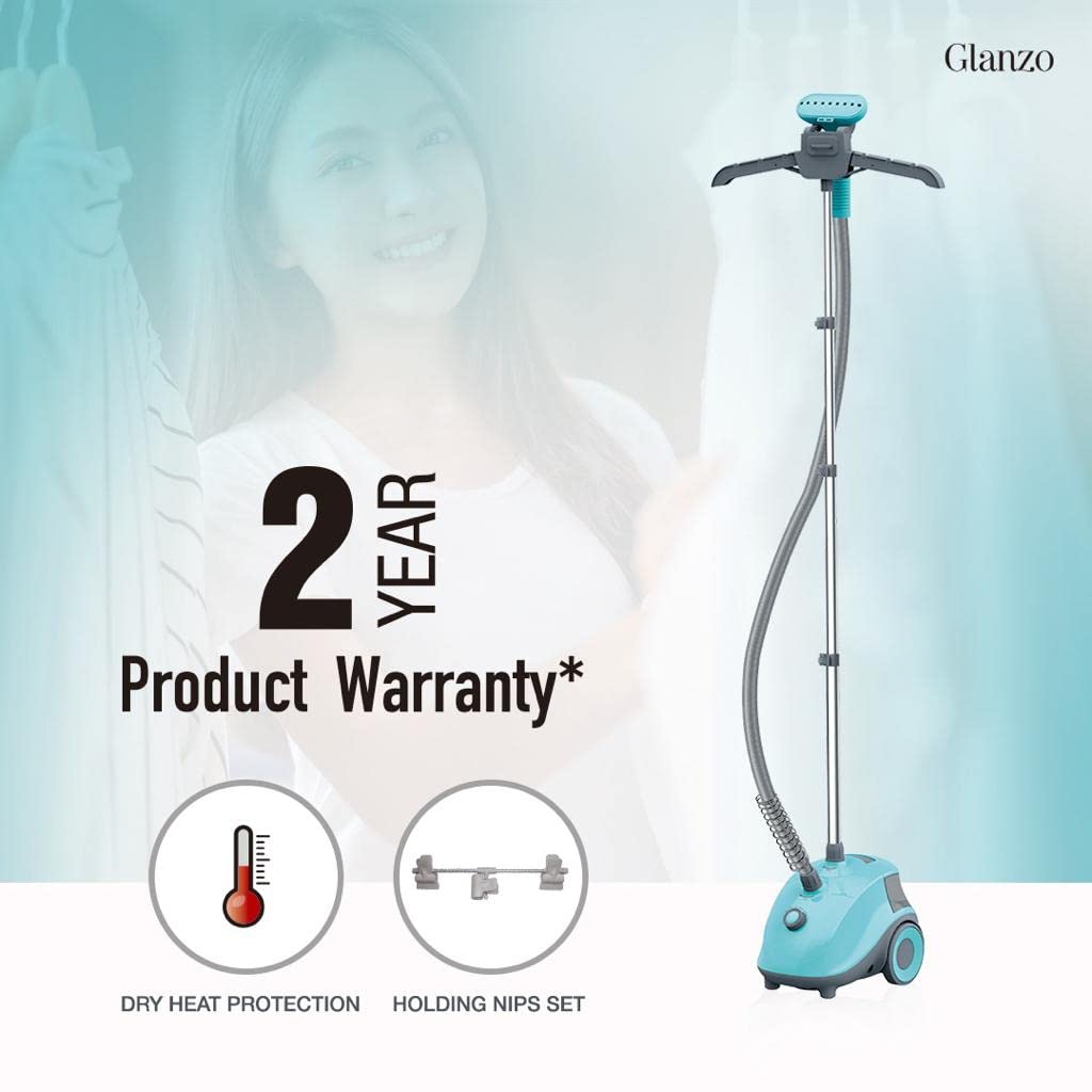 Havells Glanzo Garment Steamer 1650 Watts (Blue And Grey) (GHGGSBRB165) Mahajan Electronics online