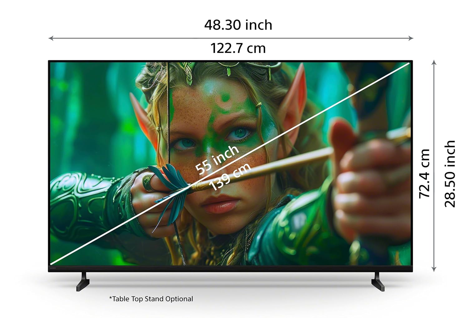 Sony K-55S25M2 139 cm (55 inches) BRAVIA 2M2 Series 4K Ultra HD Smart LED Google TV