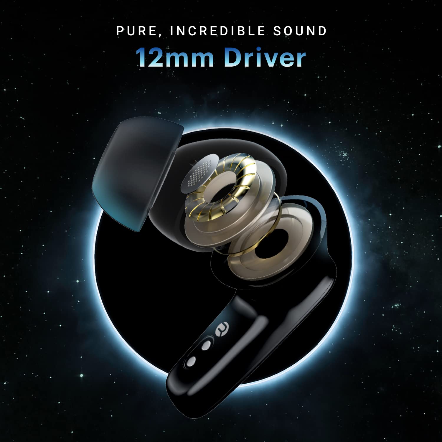 Noise Newly Launched Buds X Truly Wireless in-Ear Earbuds with ANC(Upto 25dB), 35H Playtime, (Carbon Black) - Mahajan Electronics Online