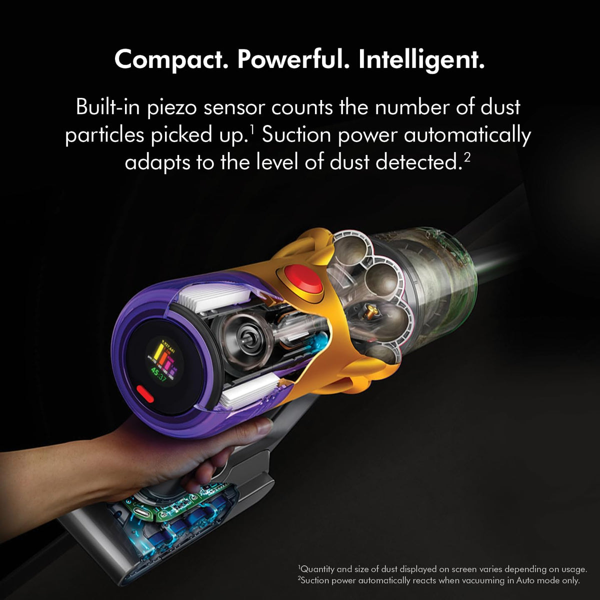 Dyson V12 Detect Slim Submarine Cordless Vacuum Cleaner Complete | All-in-one Wet & Dry Vacuum| Illumination for Hidden dust|150 Airwatts,60 mins runtime (V12 Submarine New (Yellow)SV 46 YLWKNL IN) Dyson