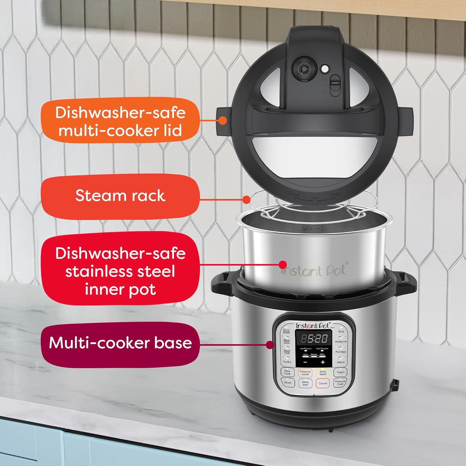 Instant Pot Duo 321 60 (6QT/5.7L) 7-in-1 Electric Pressure Cooker