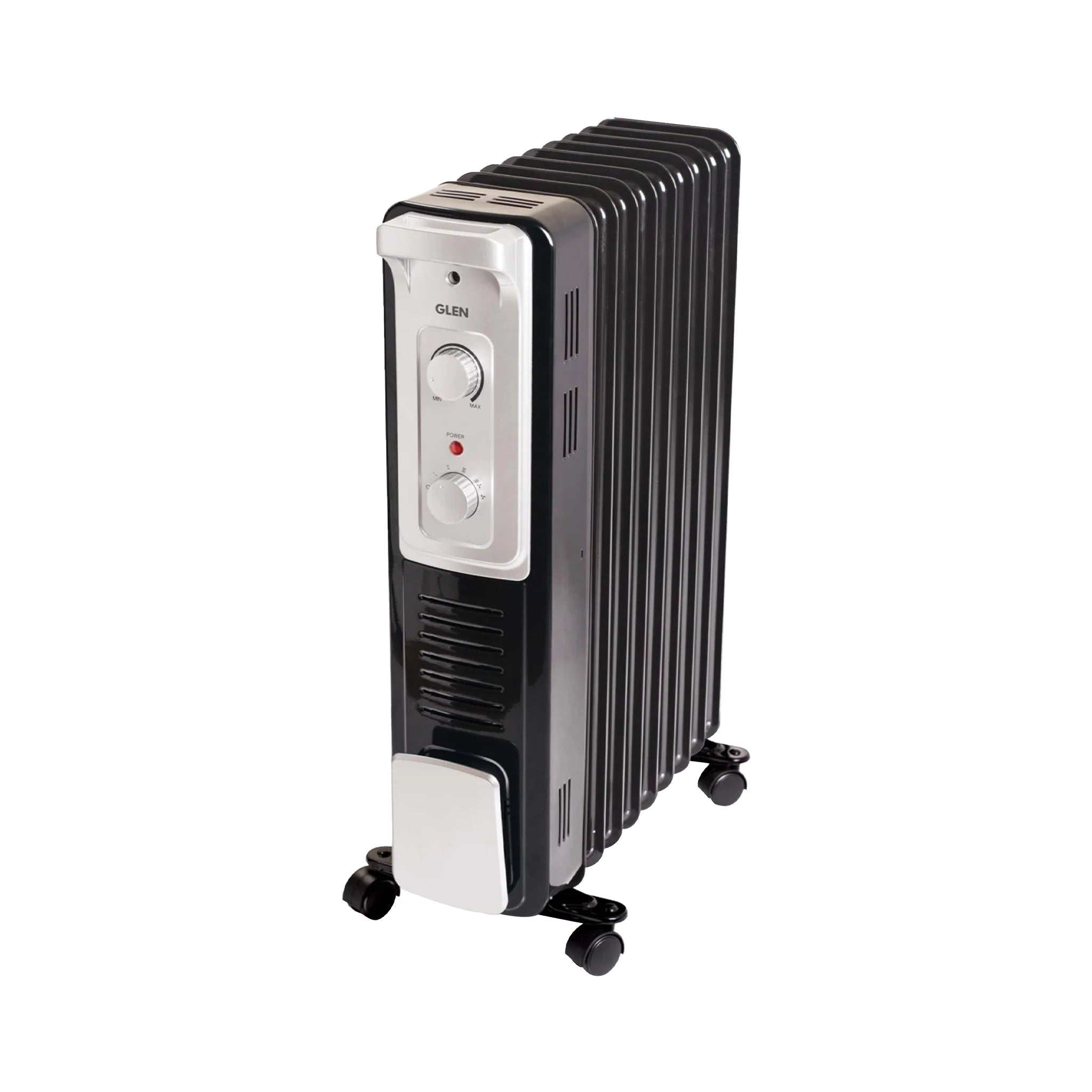 Glen HA7015OR9 Oil Filled Radiator Room Heater 2000W with Turbo Ceramic Fan400W Black - 9 Fin Mahajan Electronics Online