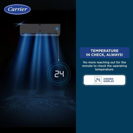 Carrier Durawhite Exi, CAI24DH3R32F0 2 ton 3 star inverter split ac (Copper, Convertible 6-in-1 Cooling, PM2.5 Filter, 2024 Model, White) Mahajan Electronics online