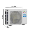 Godrej SIC 20ITC3-WWA 1.7 Ton 3 Star, 5-In-1 Convertible Cooling Inverter Split AC (Copper, Heavy duty cooling at 52 °C Mahajan Electronics Online