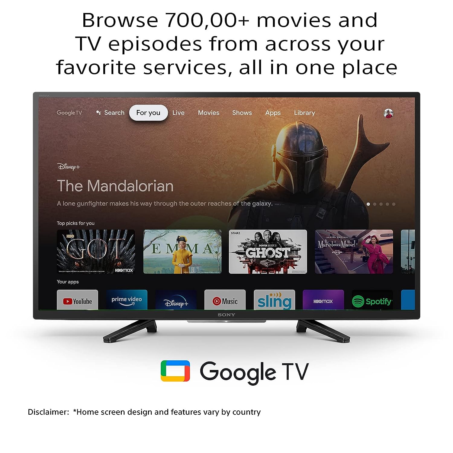 Sony Bravia KD-32W830K 80 cm (32 inches) HD Ready Smart LED Google TV (Black) | with Alexa Compatibility Mahajan Electronics Online