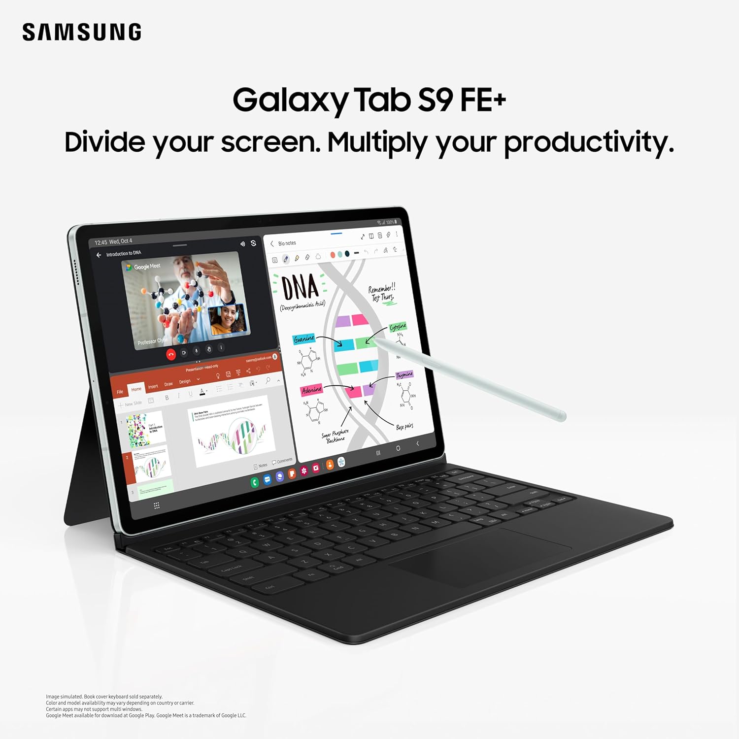 Samsung Galaxy Tab S9 FE+, S Pen in-Box, 31.50 cm (12.4 inch) Display, RAM 12 GB, ROM 256 GB Mahajan Electronics Online