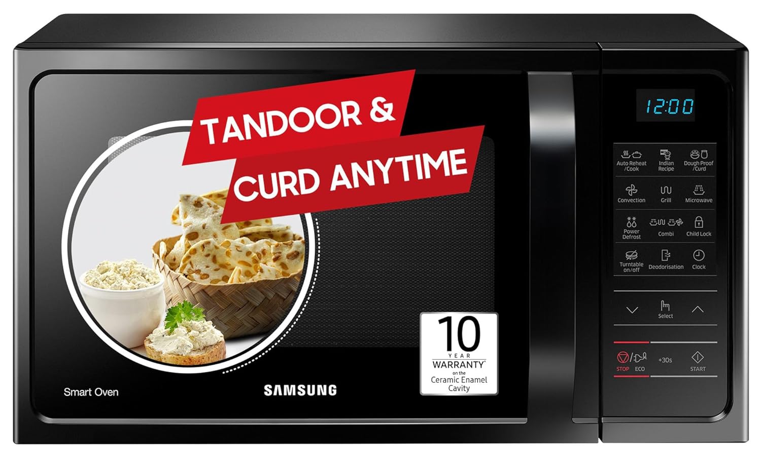 Samsung MC28A5013AK/TL 28L, Convection Microwave Oven with Curd Making( Black, 10 Yr warranty) Mahajan Electronics online