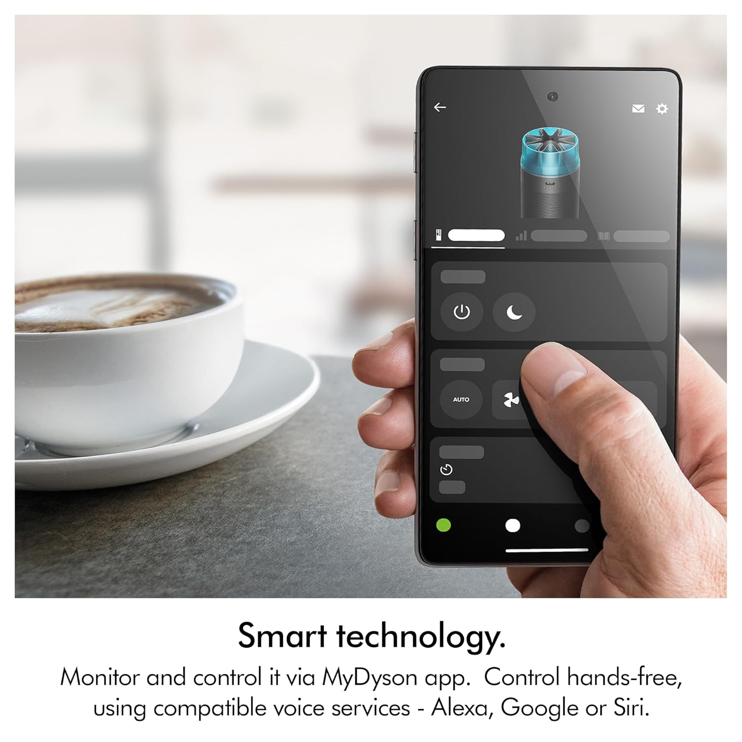 Dyson Hushjet Purifier Compact-HJ10 | Removes 99.97% of pollutants as small as PM 0.3 | Upto 5 Yr Electrostatic filter life | Max coverage upto 1076 sq.ft. | 2 Yr Warranty (White/Silver) mahajan electronics online