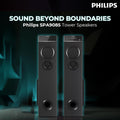 Philips Audio SPA9085 2.0CH 100W Multimedia Tower Speakers with Wireless Microphone Mahajan Electronics Online