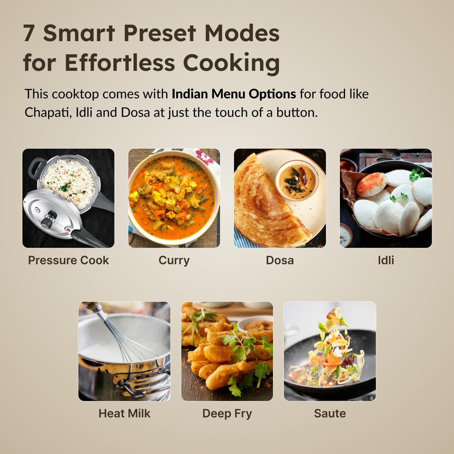 Prestige PIC 15.0 Plus 1900 Watts Induction Cooktop | 4KV Surge Protection | 7 Preset Indian Menu Options with Timer | Touch Button | Easy to Clean | Black | 1Y Warranty | BIS mahajan electronics online