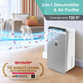 SHARP DW-J27FM-S Air Purifier with dehumidifier I Plasmacluster Tech fights against Mold Mahajan Electronics Online