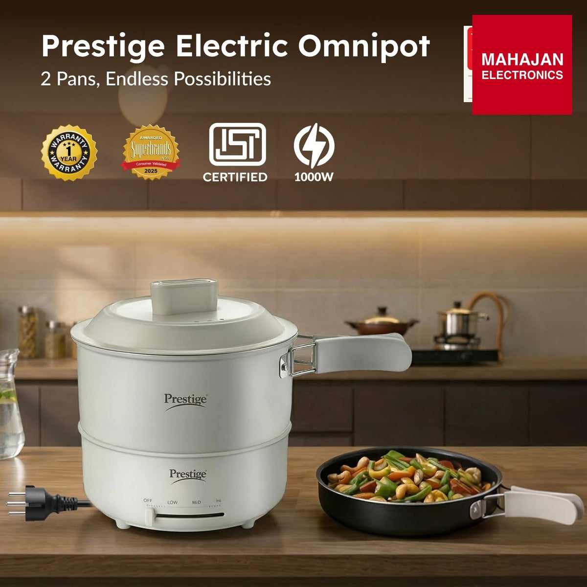 Prestige Electric Omnipot 1000 W – Mahajan Electronics Online.