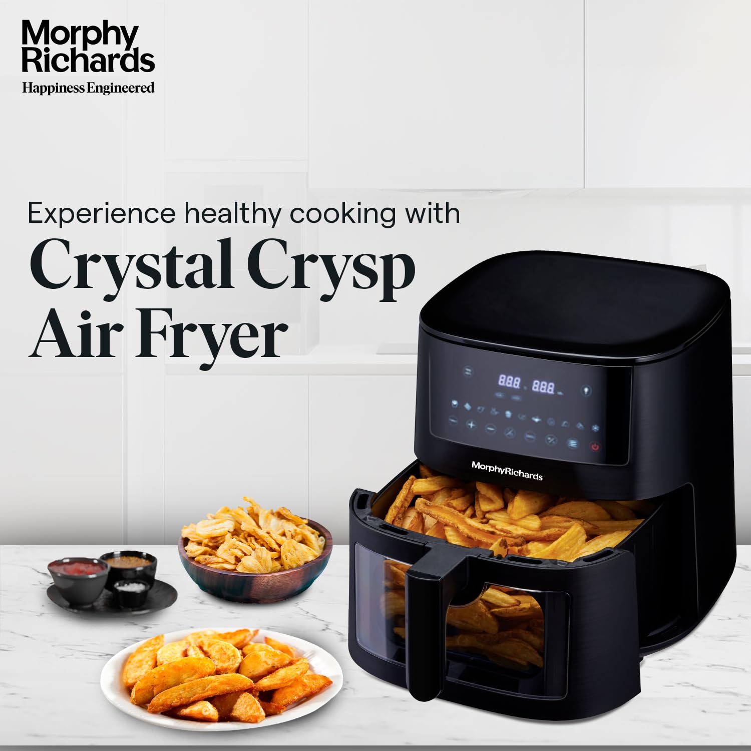 Morphy Richards Crystal Crysp transparent Air fryer for home  Mahajan Electronics Online