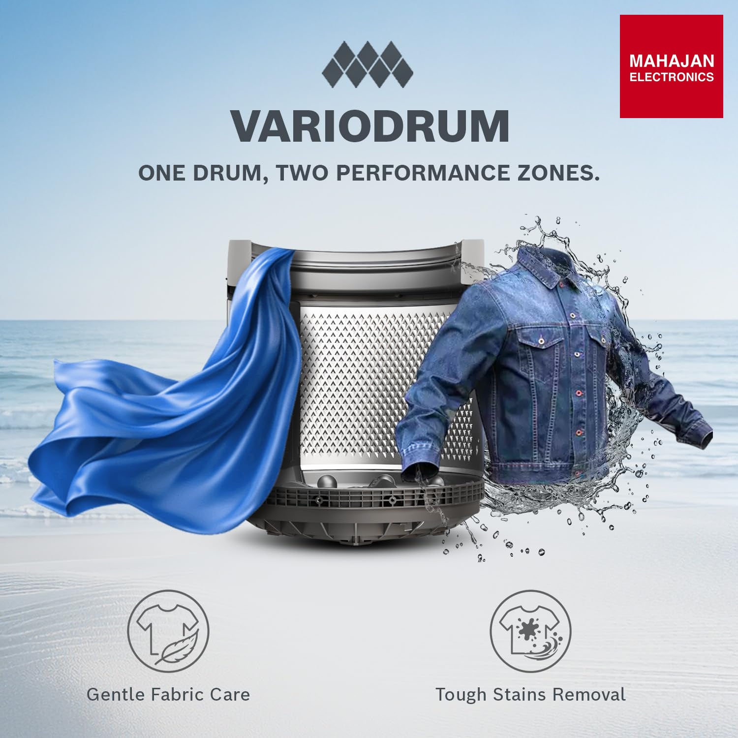 Bosch WOE90EV0IN 9 KG 5 Star Fully Automatic Top Loading Washing Machine,Inbuilt Heater,Glass Lid with chrome finish,Tempered Glass with Soft Closing Lid,Unique display with 10 Button, Vietnam Black,(WOE90EV0IN) Bosch online mahajna electronics