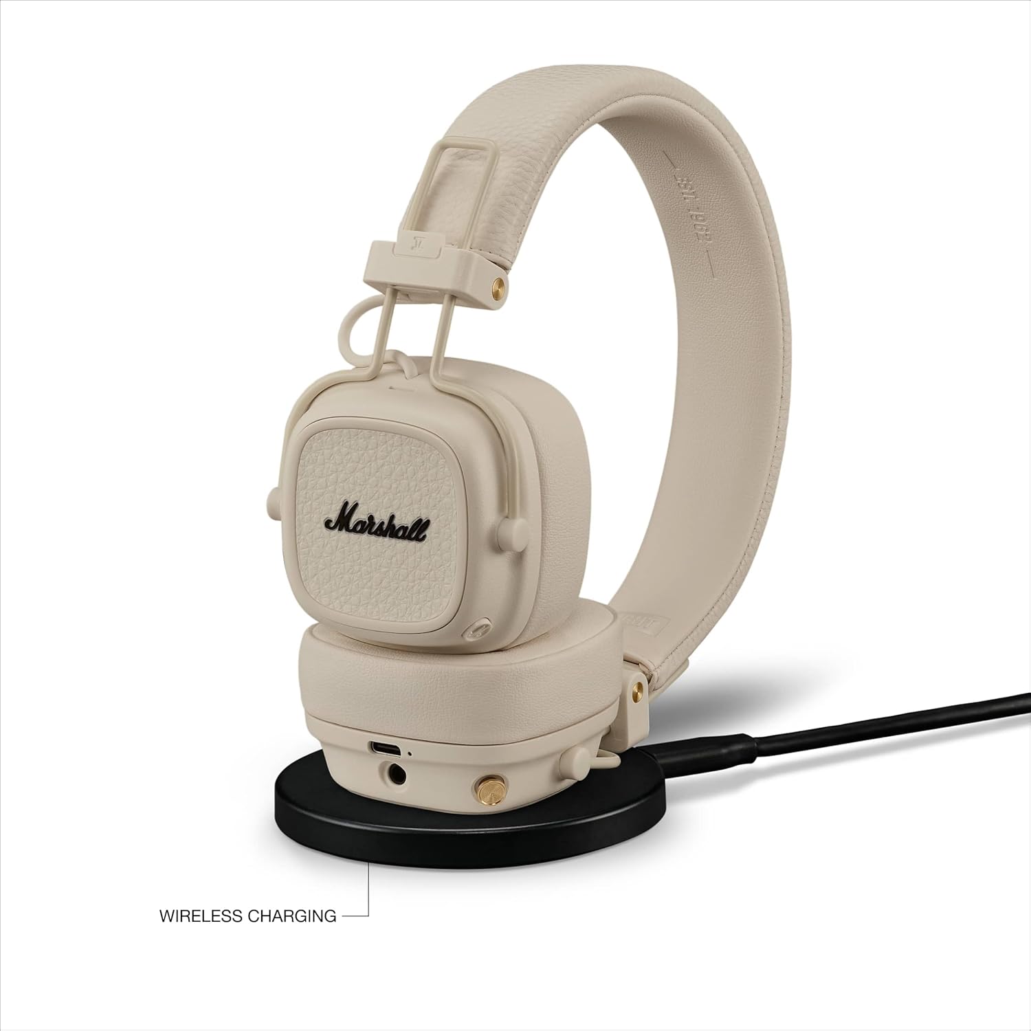 Marshall Major V Wireless On-Ear Headphones, Cream Mahajan Electronics Online