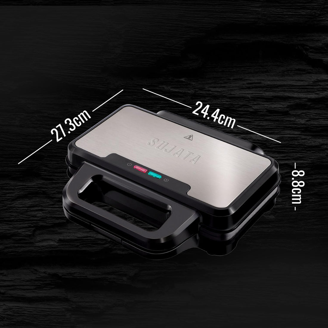 Sujata SW12 900W Sandwich Maker with XL Aluminium Grill Plate, Teflon
