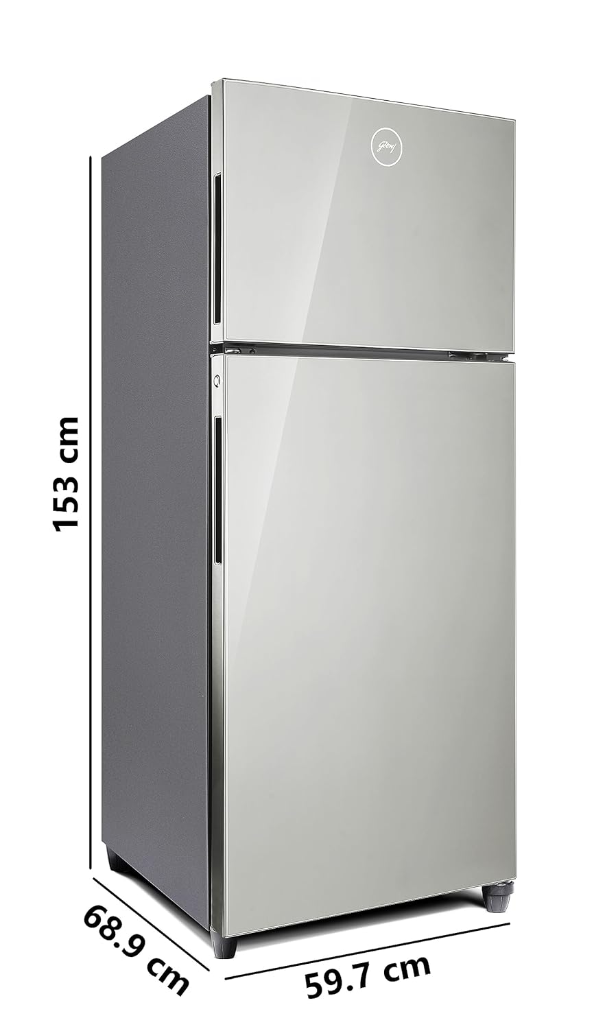 Godrej 233 L 2 Star Inverter, 24 Days farm Freshness Frost Free Double Door Refrigerator(RT EONALPHA 270B RI ST GL, Steel Glow)  mahajan electronics oline