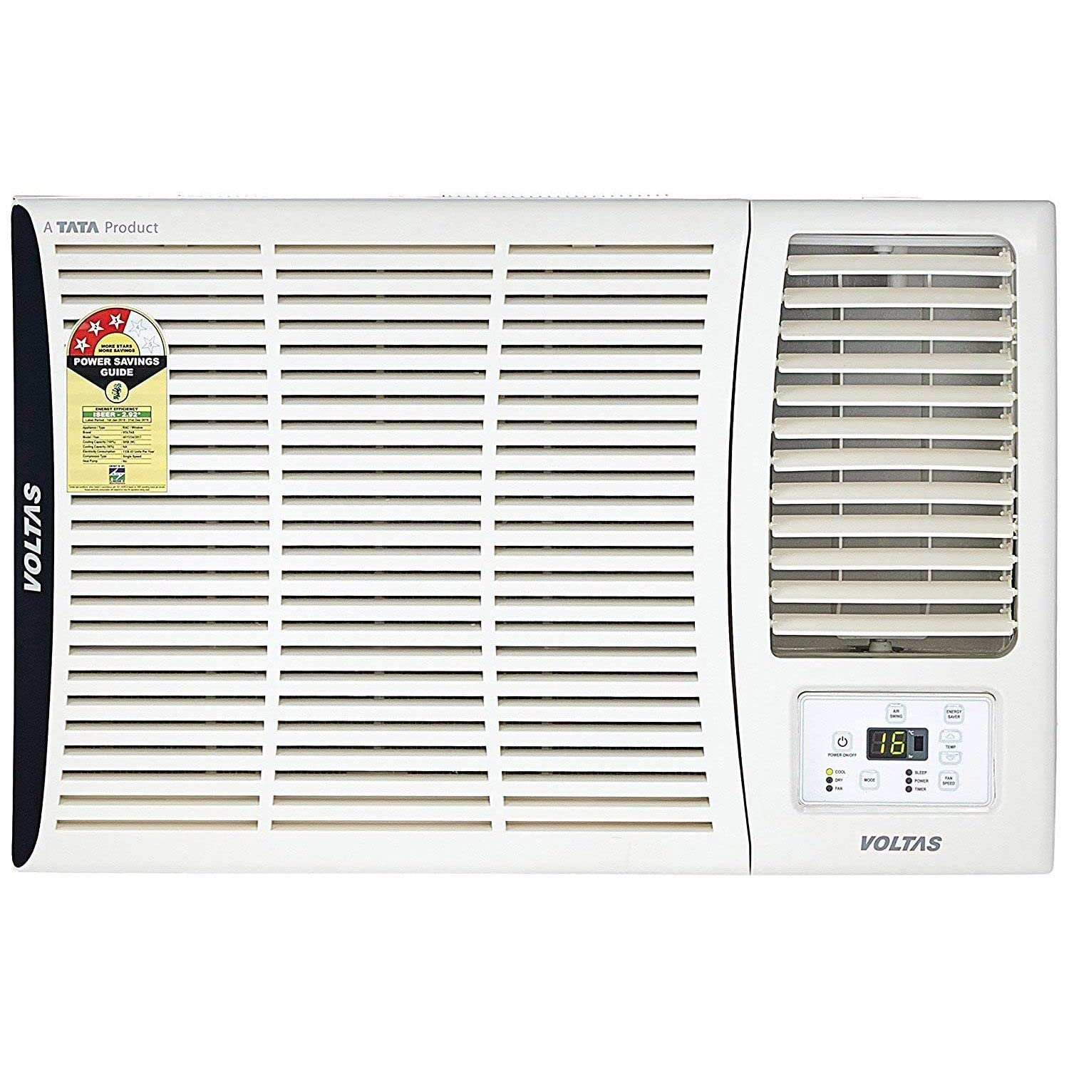 Voltas 183 Vectra Elite 1.5 Ton 3 Star, Fixed Speed Window AC (Copper, Turbo Mode, Model, , White) Mahajan Electronics Online