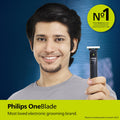 Philips QP1424/10 OneBlade Hybrid Trimmer and Shaver with Dual Protection Technology Mahajan Electronics Online
