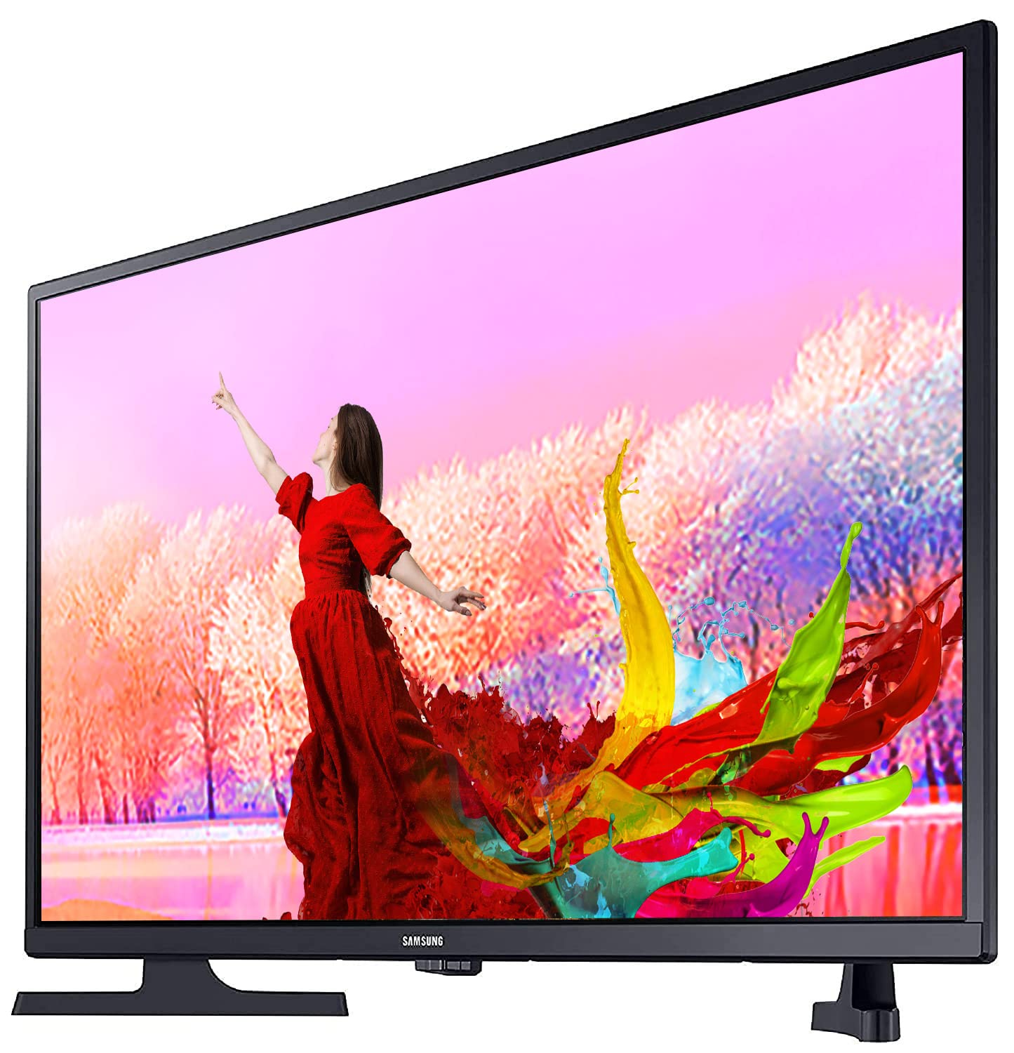 Samsung UA32T4340BKXXL 80 cm (32 Inches) Wondertainment Series HD Ready LED Smart TV (Glossy Black) Mahajan Electronics Online