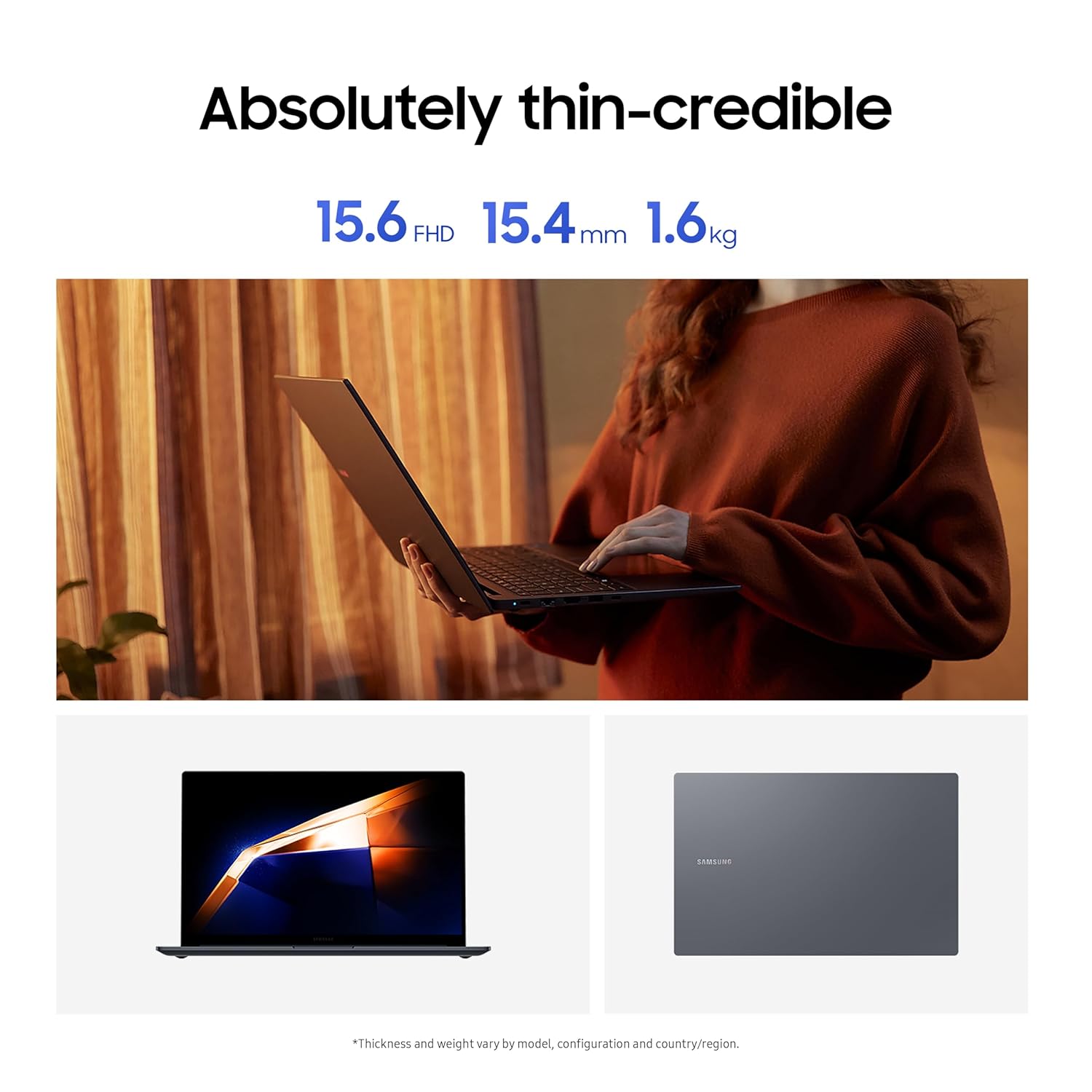 Samsung Galaxy Book4 (Gray, 8GB RAM, 512GB SSD) | 15.6" Full HD Screen | Intel Core 5 120U Processor | Windows 11 Home | MS Office 2021 Samsung