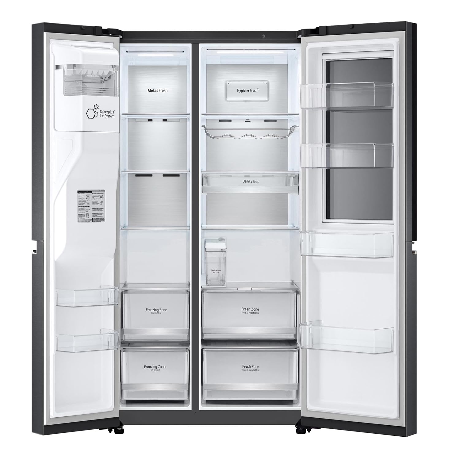 LG GL-X257AMC3 630 L Frost-Free Inverter Wi-Fi InstaView Door-In-Door Side-By-Side Refrigerator  Mahajan Electronics Online