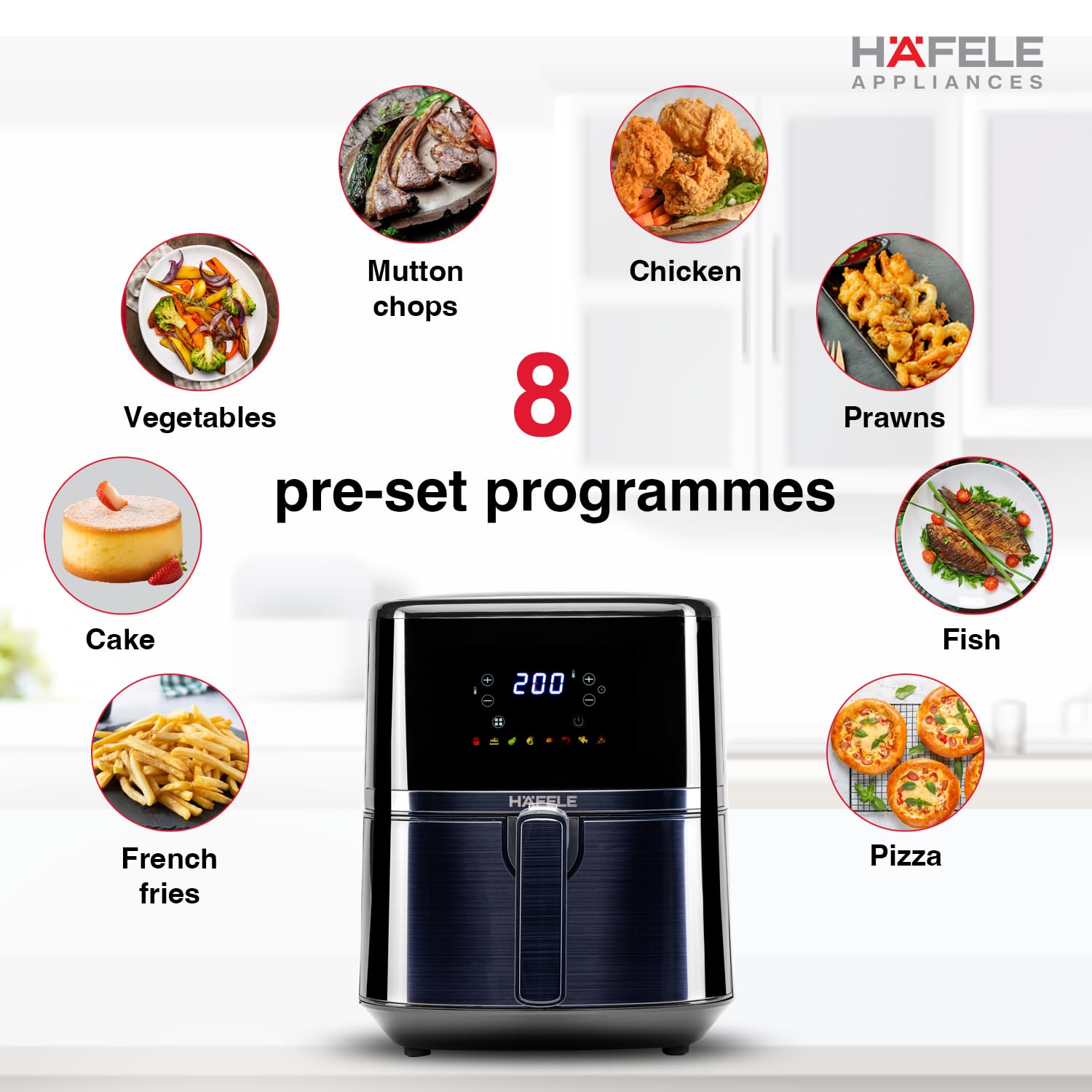 Hafele NOIL Lite 4.5L Digital Air Fryer with 360° Rapid Air Technology Mahajan Electronics Online