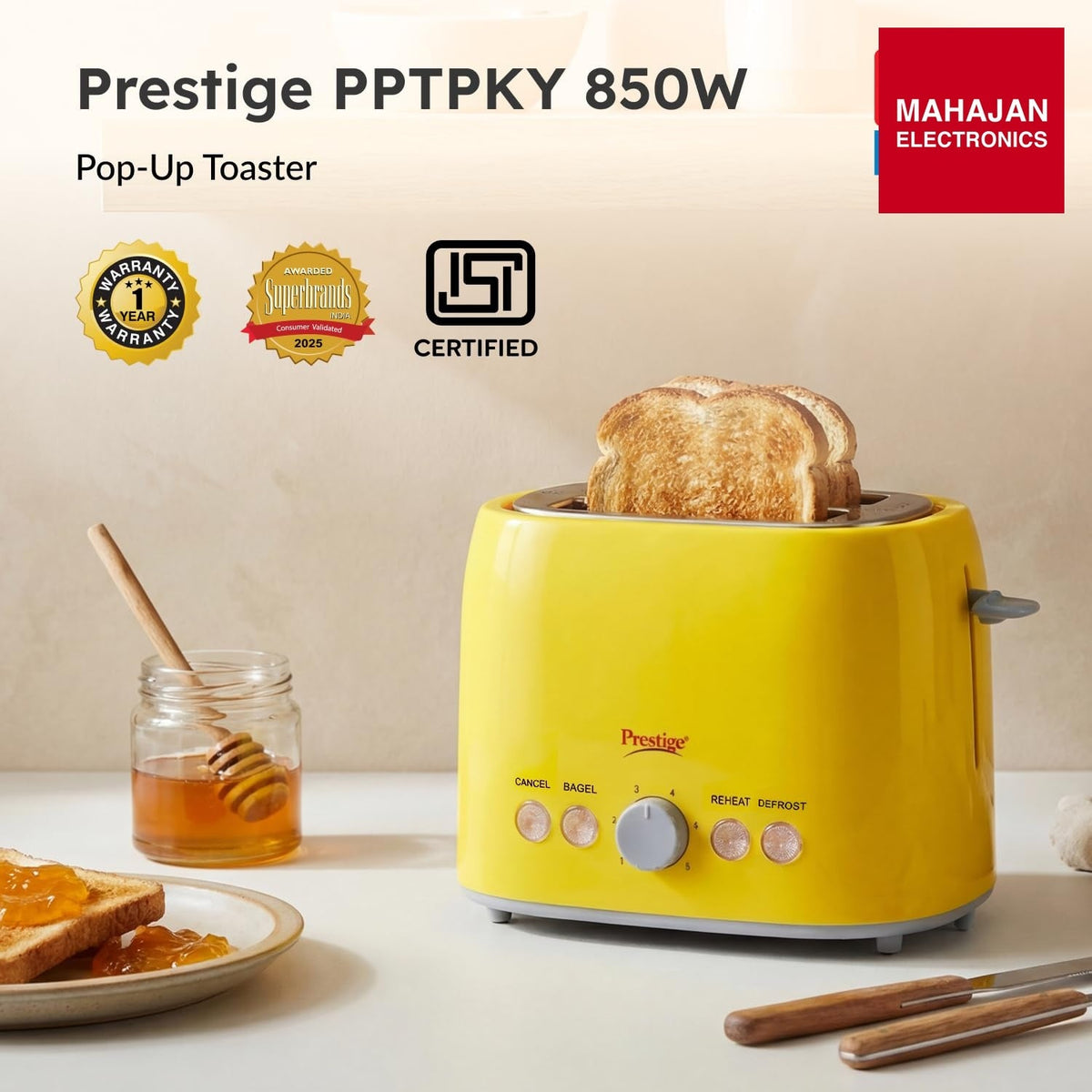 Prestige PPTPKY 850 W Pop-Up Toaster – Mahajan Electronics Online.