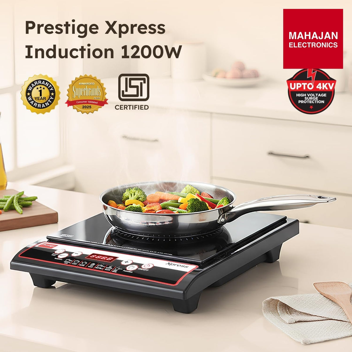 Prestige Xpress 1200 W Induction Cooktop – Mahajan Electronics Online.