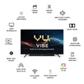 Vu 50VIBE24 126cm (50 inches) Vibe Series QLED Google TV Smart (Black) Mahajan Electronics Online