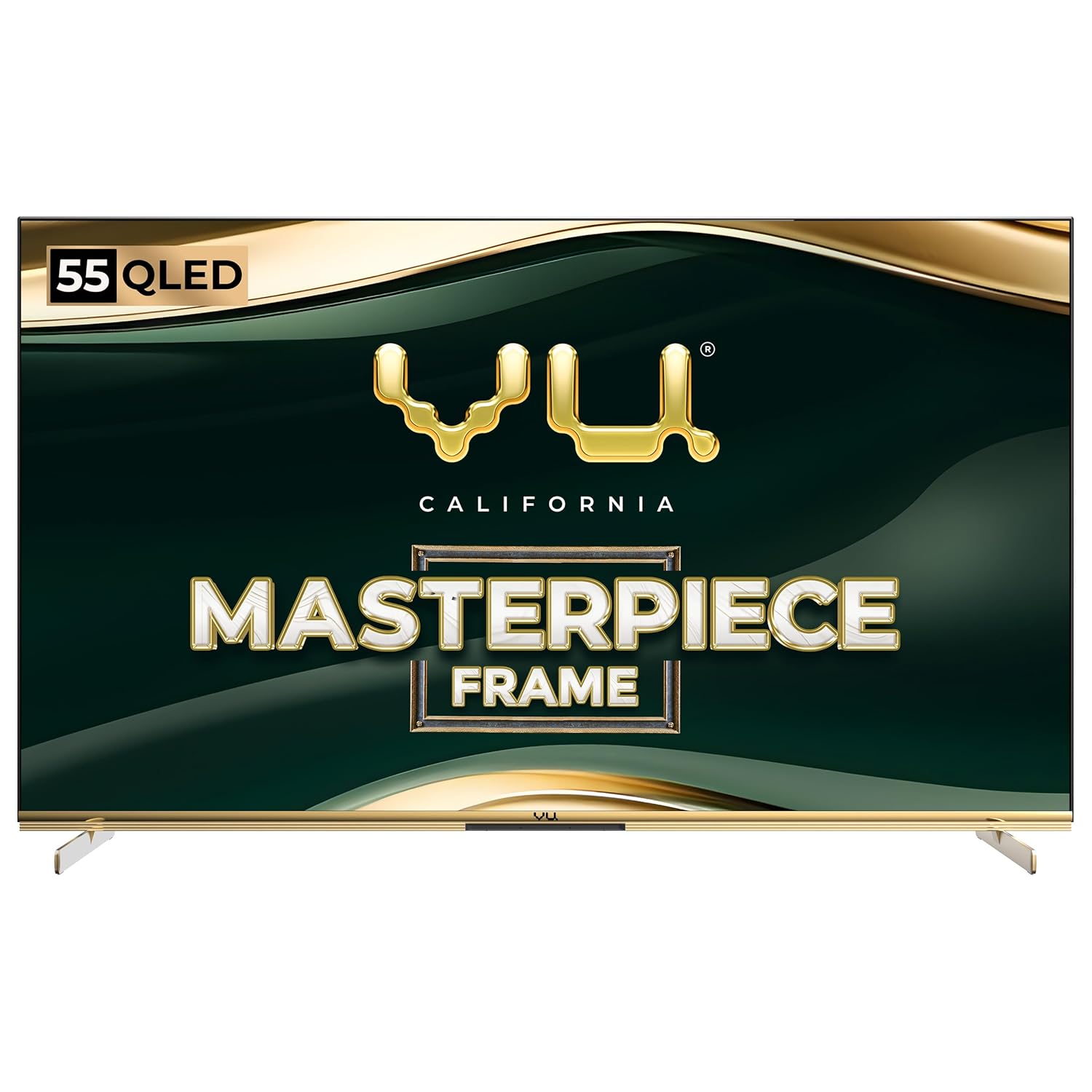 Vu 55MASTERPIECE 139cm (55 inches) Masterpiece Frame Series 4K QLED TV (Armani Gold) Mahajan Electronics Online