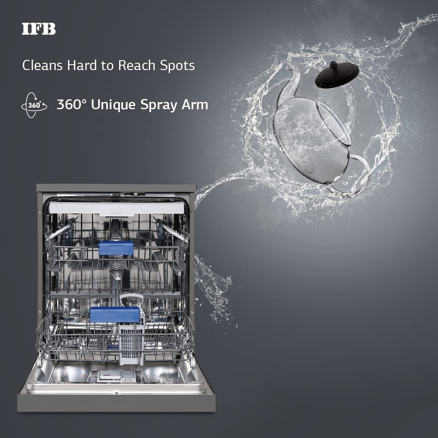 IFB Neptune VX2 Plus 16 Place Settings Hot water wash Free Standing Dishwasher Mahajan Electronics Online