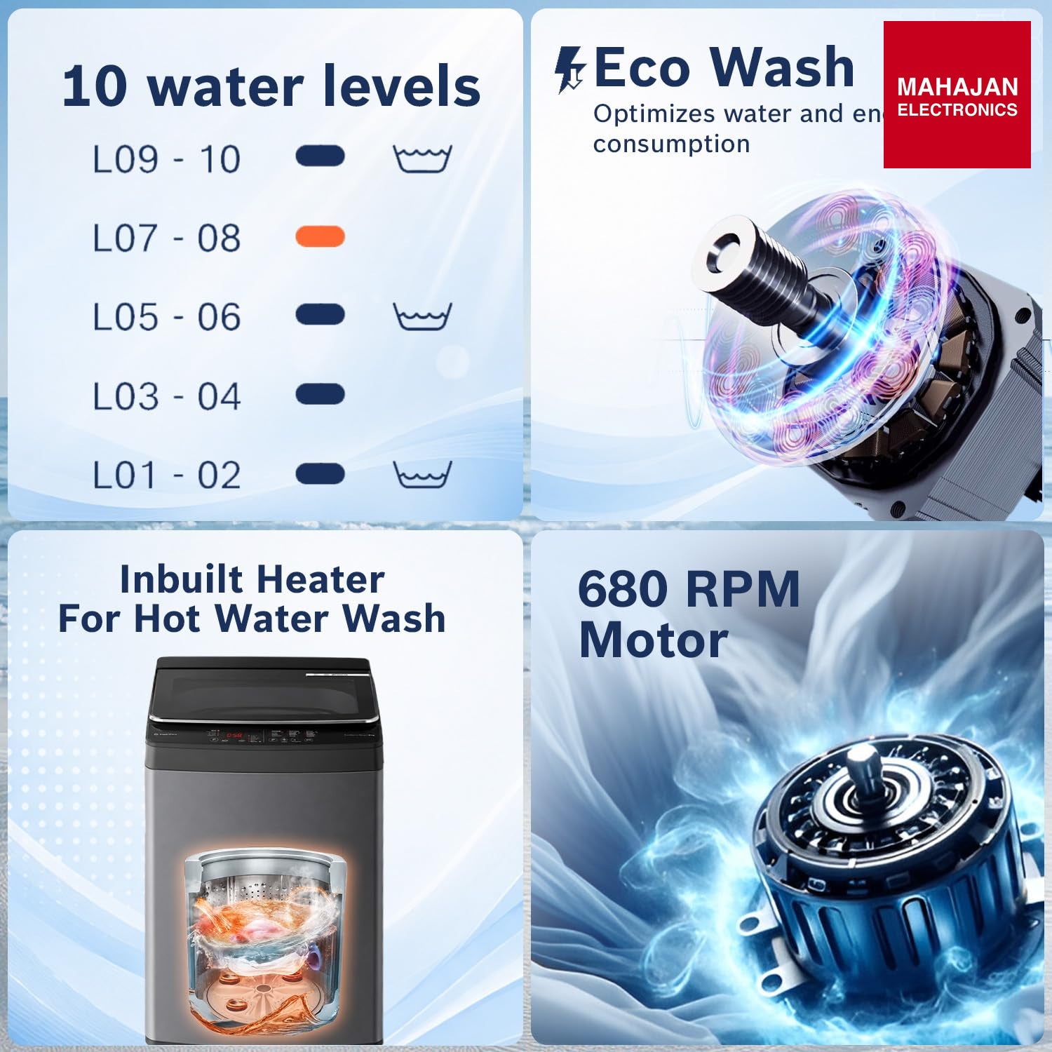 Bosch WOE90EV0IN 9 KG 5 Star Fully Automatic Top Loading Washing Machine,Inbuilt Heater,Glass Lid with chrome finish,Tempered Glass with Soft Closing Lid,Unique display with 10 Button, Vietnam Black,(WOE90EV0IN) Bosch online mahajna electronics